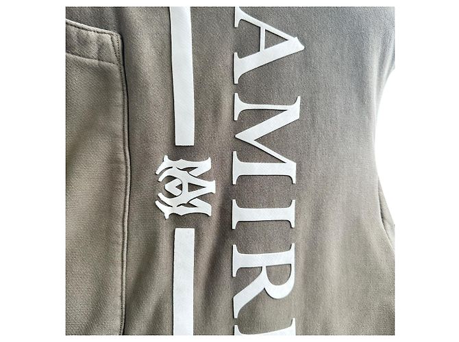 Felpa con cappuccio Amiri 'Amiri' Bar in cotone marrone - vista 4