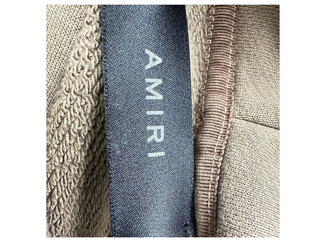 Felpa con cappuccio Amiri 'Amiri' Bar in cotone marrone - vista 5