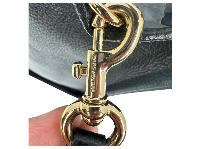 Marc Jacobs Medium The Tote Bag aus schwarzem Kalbsleder - Ansicht 9