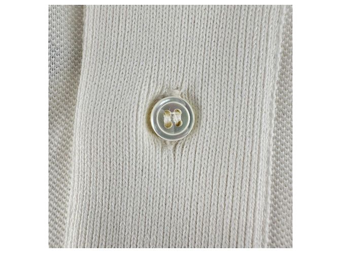 Polo estampado Jacquemus en algodón blanco Crudo - vista 11