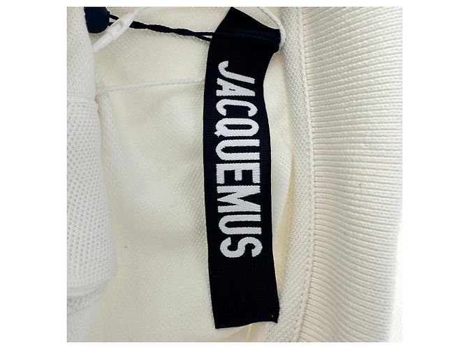 Polo estampado Jacquemus en algodón blanco Crudo - vista 13