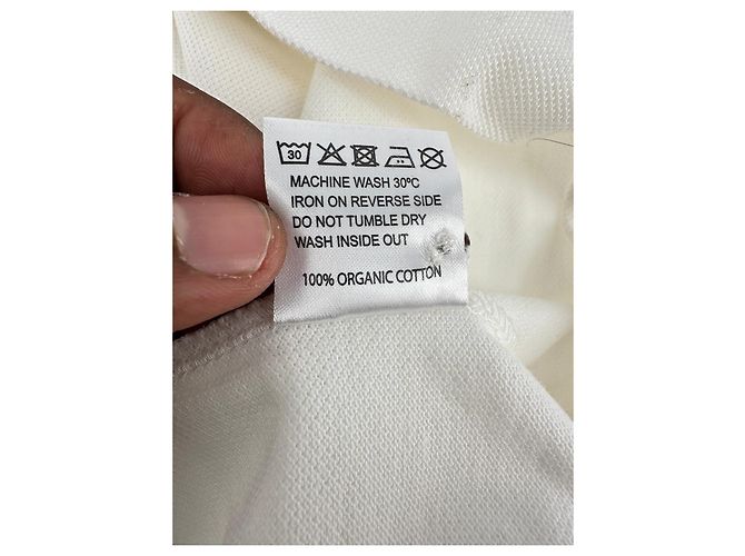 Polo estampado Jacquemus en algodón blanco Crudo - vista 2