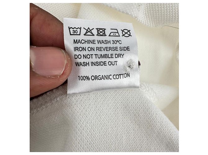Polo estampado Jacquemus en algodón blanco Crudo - vista 5