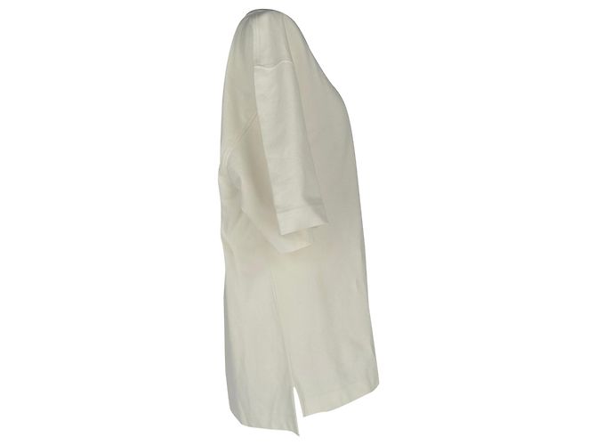 Polo estampado Jacquemus en algodón blanco Crudo - vista 7