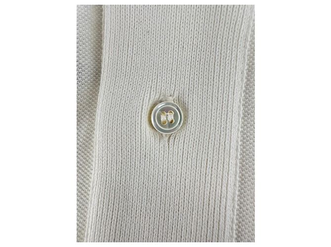 Polo estampado Jacquemus en algodón blanco Crudo - vista 8