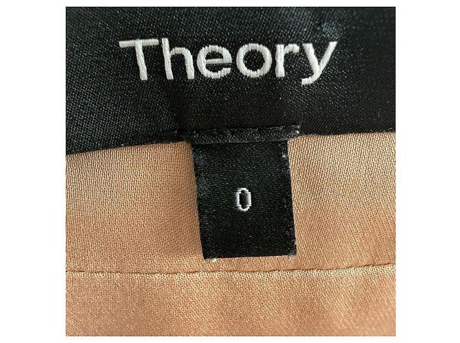 Vestido midi Theory con ribete de encaje en triacetato negro - vista 11