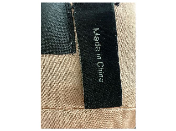 Vestido midi Theory con ribete de encaje en triacetato negro - vista 5