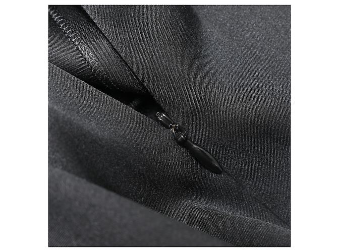 Giorgio Armani Falda midi línea A Armani en seda negra Negro - vista 6