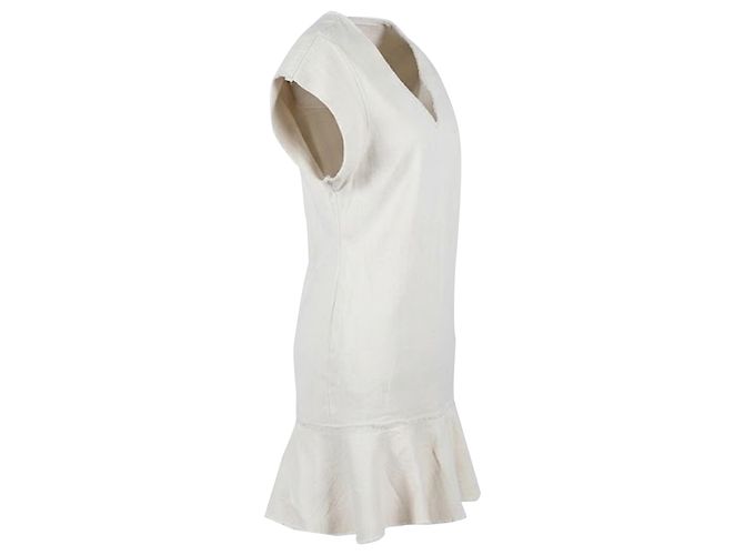Isabel Marant Etoile Vestido mini Isabel Marant Étoile Gemma Modern Bourette en lino blanco Crudo - vista 3
