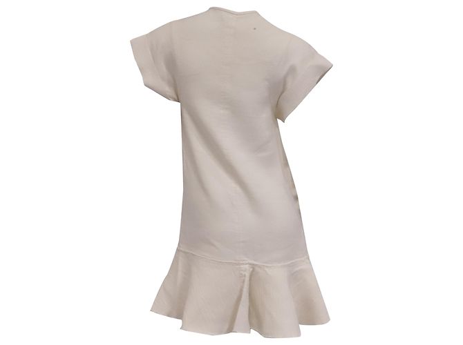 Isabel Marant Etoile Vestido mini Isabel Marant Étoile Gemma Modern Bourette en lino blanco Crudo - vista 4