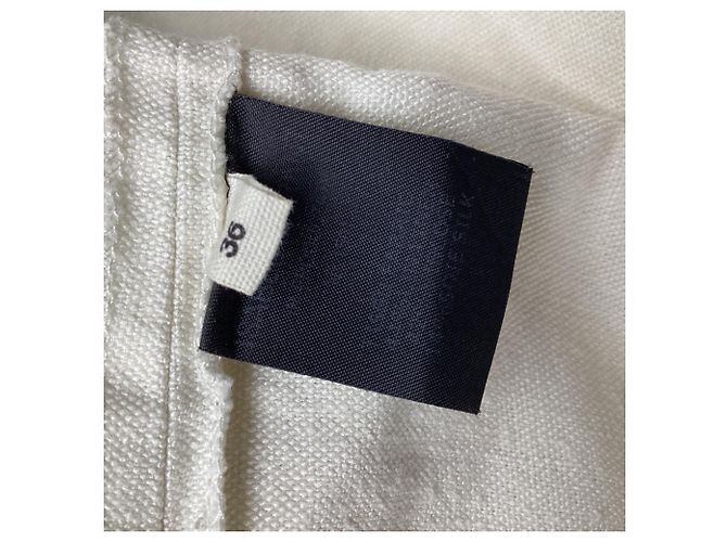 Isabel Marant Etoile Vestido mini Isabel Marant Étoile Gemma Modern Bourette en lino blanco Crudo - vista 5