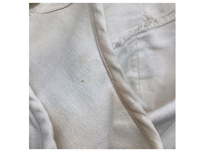 Isabel Marant Etoile Vestido mini Isabel Marant Étoile Gemma Modern Bourette en lino blanco Crudo - vista 6