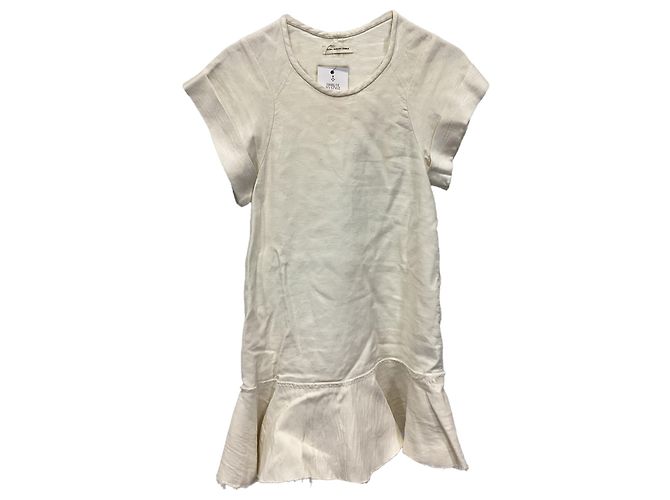 Isabel Marant Etoile Vestido mini Isabel Marant Étoile Gemma Modern Bourette en lino blanco Crudo - vista 9