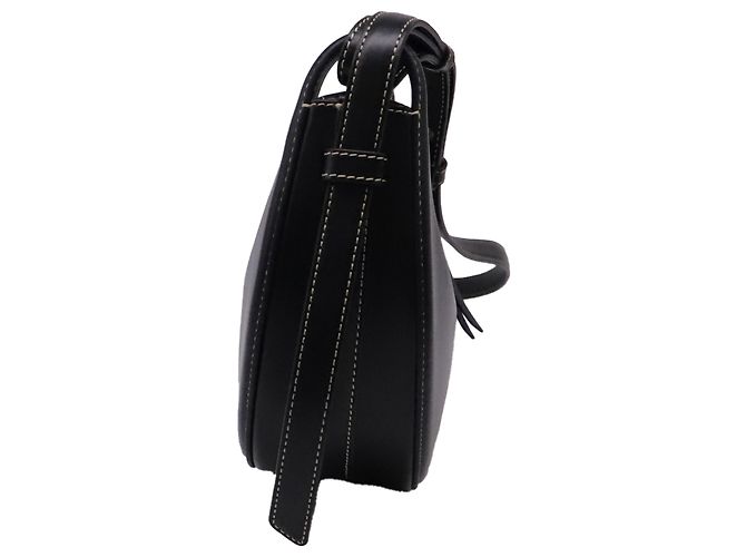 Polène Borsa a tracolla Polene Numéro Dix in pelle di vitello liscia nera Nero - vista 3