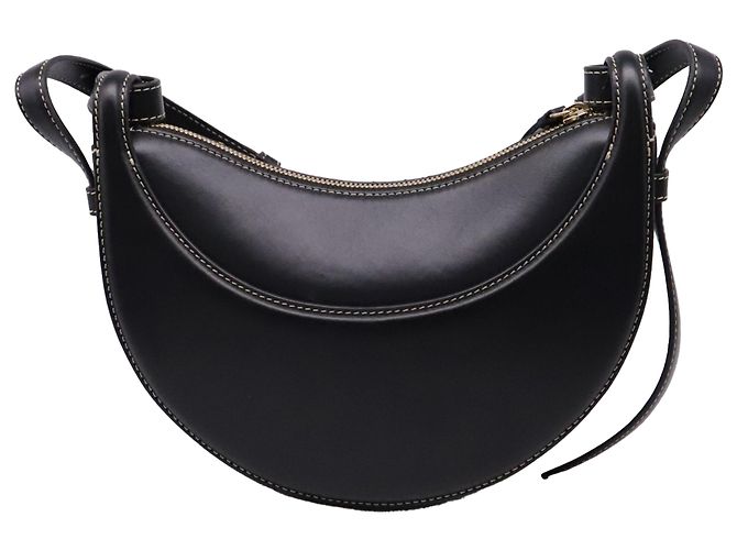 Polène Borsa a tracolla Polene Numéro Dix in pelle di vitello liscia nera Nero - vista 4