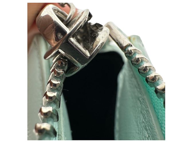 Off White Bolsa de ombro Off-White Burrow-20 em couro Mint Verde - vista 13