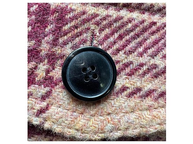 Isabel Marant Etoile Checked Button-Down Coat in Multicolor Wool Multiple colors - view 11