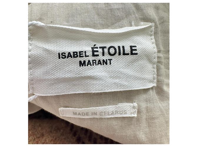 Isabel Marant Etoile Checked Button-Down Coat in Multicolor Wool Multiple colors - view 4
