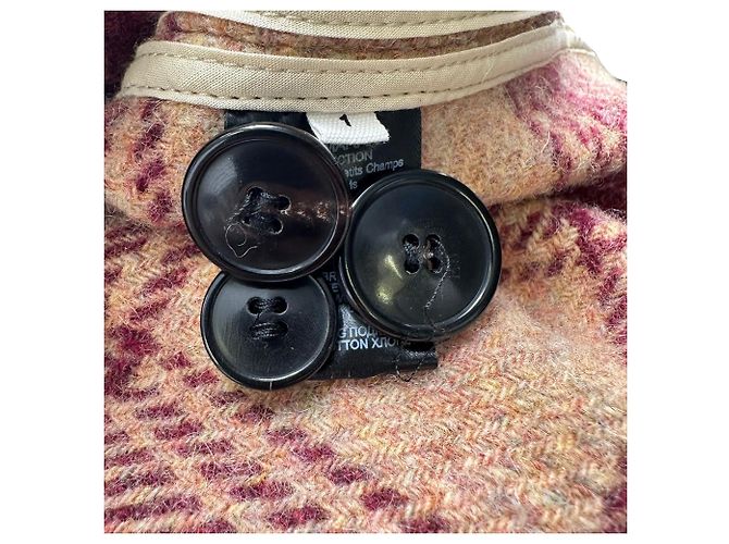 Isabel Marant Etoile Checked Button-Down Coat in Multicolor Wool Multiple colors - view 9