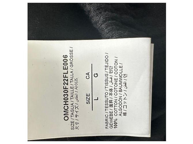 Off White Off-White Wave Out Diag kurze Sweatpants aus schwarzer Baumwolle - Ansicht 6