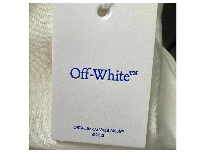 Off White Camisa de ganga convertível oversized Off-White 90s em algodão branco Cru - vista 14