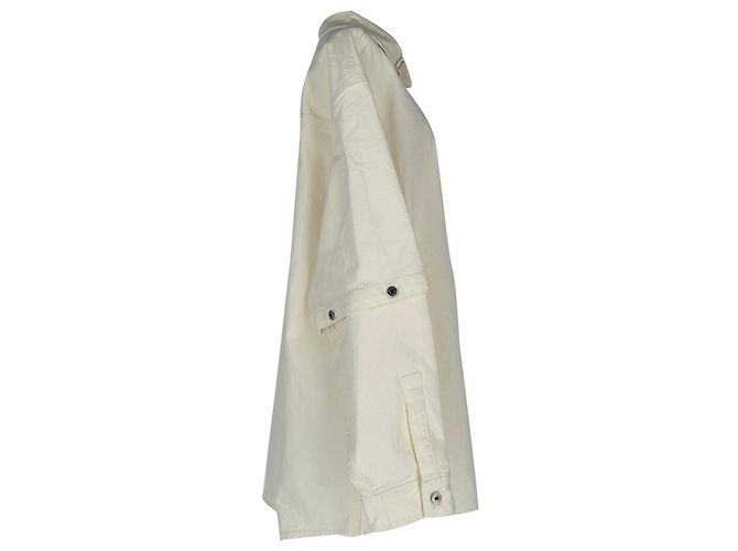 Off White Camisa de ganga convertível oversized Off-White 90s em algodão branco Cru - vista 2