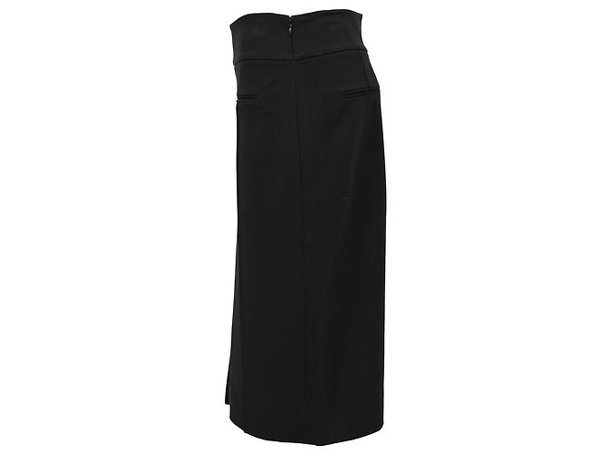 Falda lápiz Diane Von Furstenberg en viscosa negra Negro - vista 2
