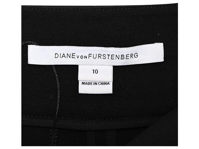Falda lápiz Diane Von Furstenberg en viscosa negra Negro - vista 4