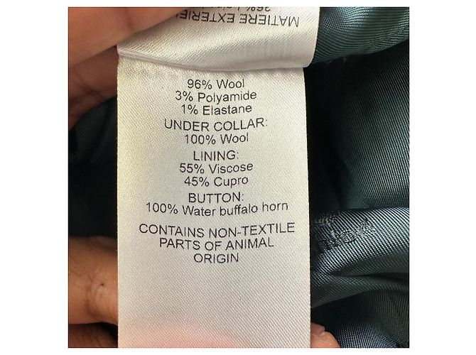 Chloé Plaid Double-Breasted Coat in Olive Wool Green Olive green - view 11