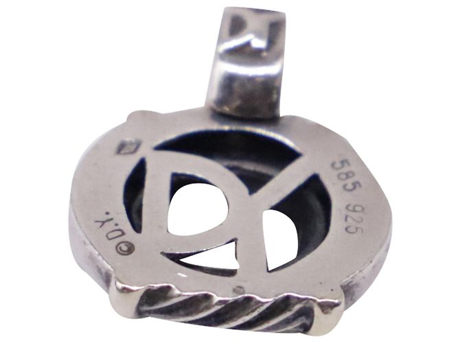 Pendente in perla bicolore David Yurman in argento sterling e oro giallo 14k Metallico - vista 5