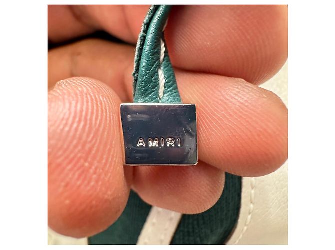 Amiri Hoodie mit Logo-Applikation aus grüner Baumwolle - Ansicht 4