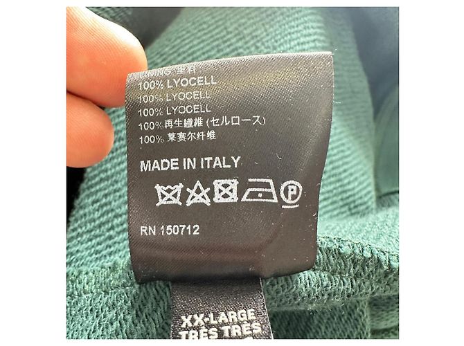Amiri Hoodie mit Logo-Applikation aus grüner Baumwolle - Ansicht 9
