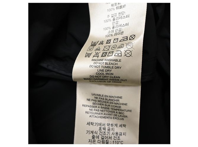 Burberry Brit Double Breasted Trenchcoat aus schwarzem Polyester - Ansicht 11