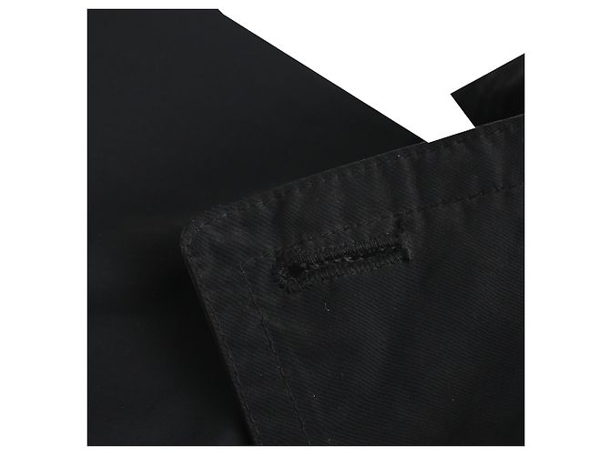 Burberry Brit Double Breasted Trenchcoat aus schwarzem Polyester - Ansicht 15