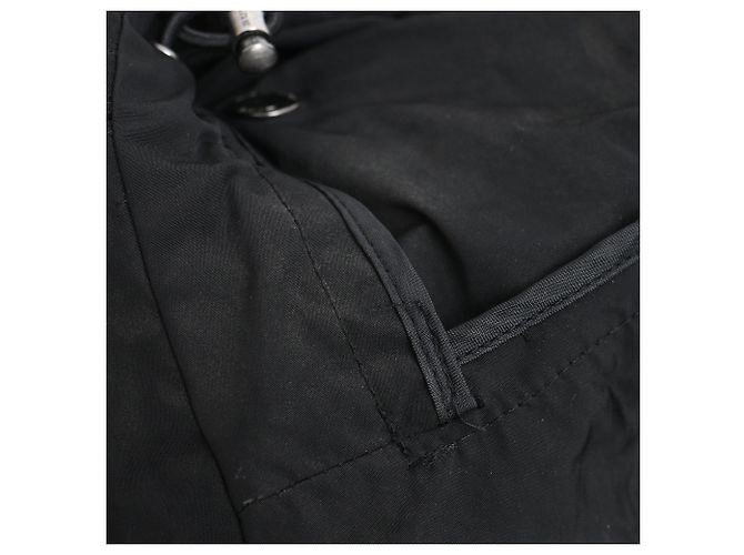 Burberry Brit Double Breasted Trenchcoat aus schwarzem Polyester - Ansicht 19