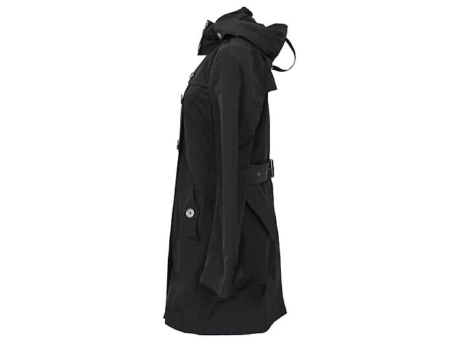 Burberry Brit Double Breasted Trenchcoat aus schwarzem Polyester - Ansicht 2