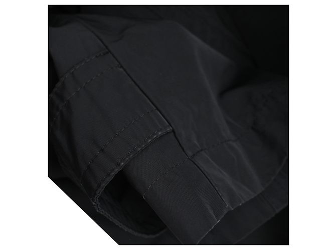 Burberry Brit Double Breasted Trenchcoat aus schwarzem Polyester - Ansicht 23