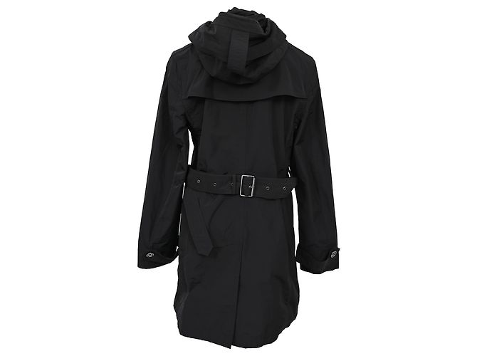 Burberry Brit Double Breasted Trenchcoat aus schwarzem Polyester - Ansicht 3
