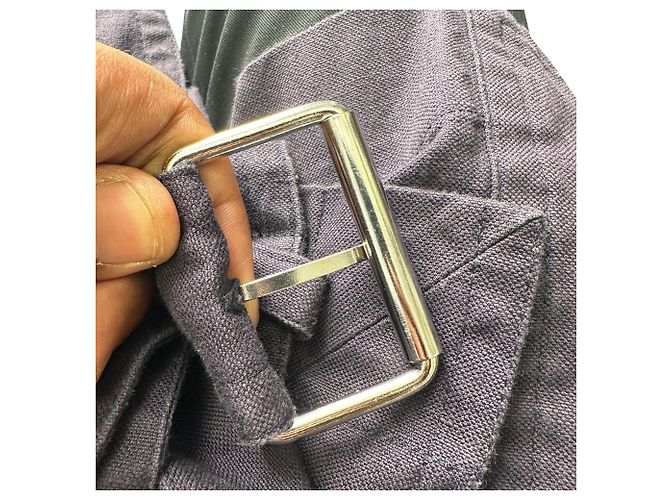 Gabardina con cinturón Peter Isabel Marant Etoile en algodón azul marino - vista 4