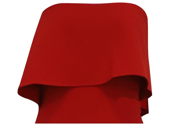 Autre Marque Likely Driggs trägerloses Midi-Kleid aus rotem Polyester - Ansicht 2