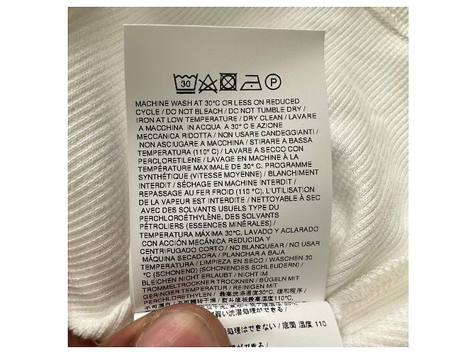 Off White Alça canelada Off-White Logo Stamp em algodão branco Cru - vista 8