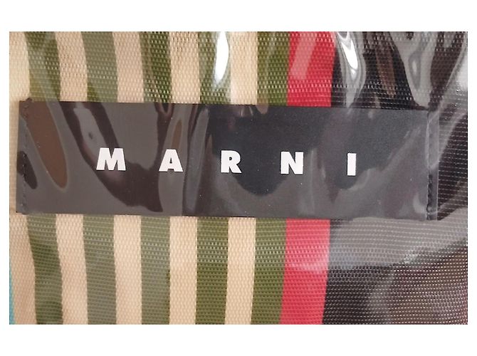 Bolso de mano Marni Glossy Grip a Rayas Multicolor - vista 5