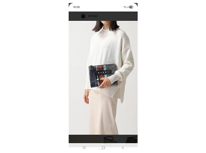 Bolso de mano Marni Glossy Grip a Rayas Multicolor - vista 9