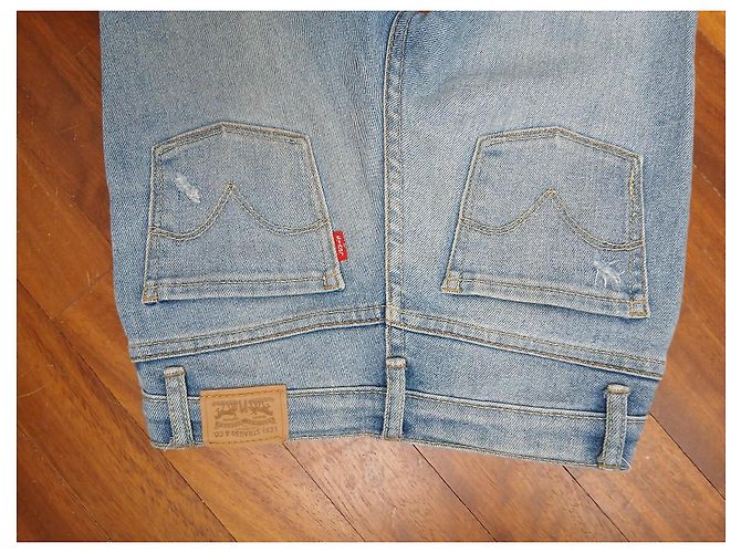Levi's 711 Vaqueros Skinny Azul Claro - vista 9