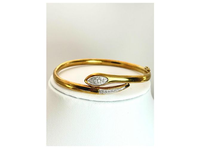 Autre Marque Parure Serpente Art Deco in Oro Giallo 18k e Diamanti D'oro - vista 11