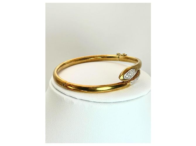 Autre Marque Parure Serpente Art Deco in Oro Giallo 18k e Diamanti D'oro - vista 12