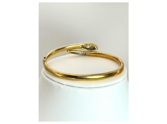Autre Marque Parure Serpente Art Deco in Oro Giallo 18k e Diamanti D'oro - vista 4