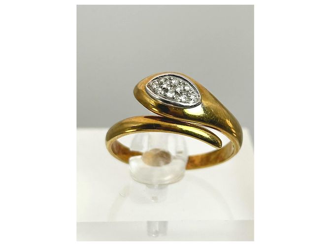Autre Marque Parure Serpente Art Deco in Oro Giallo 18k e Diamanti D'oro - vista 8