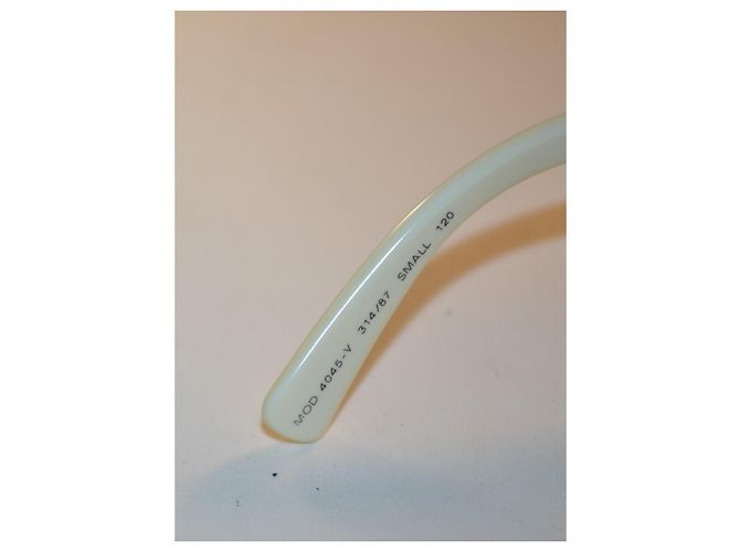 Óculos de sol Versace 4045-V Máscara Magnética - Acetato Branco e Preto - vista 8