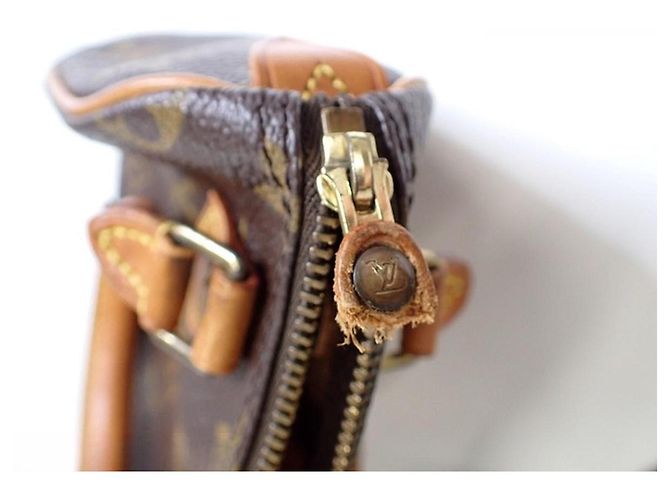 Louis Vuitton Mini Borsa Speedy Mini HL Monogram Canvas Marrone - vista 4